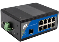Bộ chuyển mạch cáp quang Ethernet POE công nghiệp Full Gigabit 1 cổng SFP và 8 cổng POE